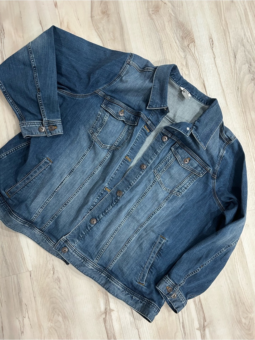 Duluth Trading Co Blue Denim Jacket - Men's Button-Front
